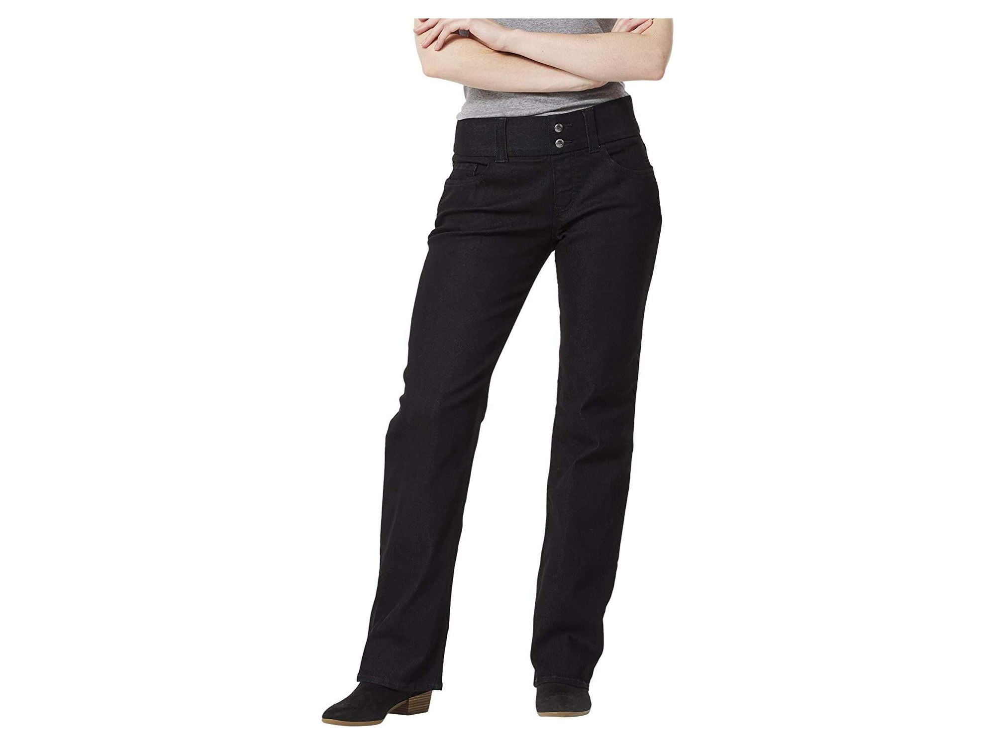 Lee Women's Premium Denim Mid-Rise Bootcut Jeans - Black Stretch Denim, Regular Fit - View #5