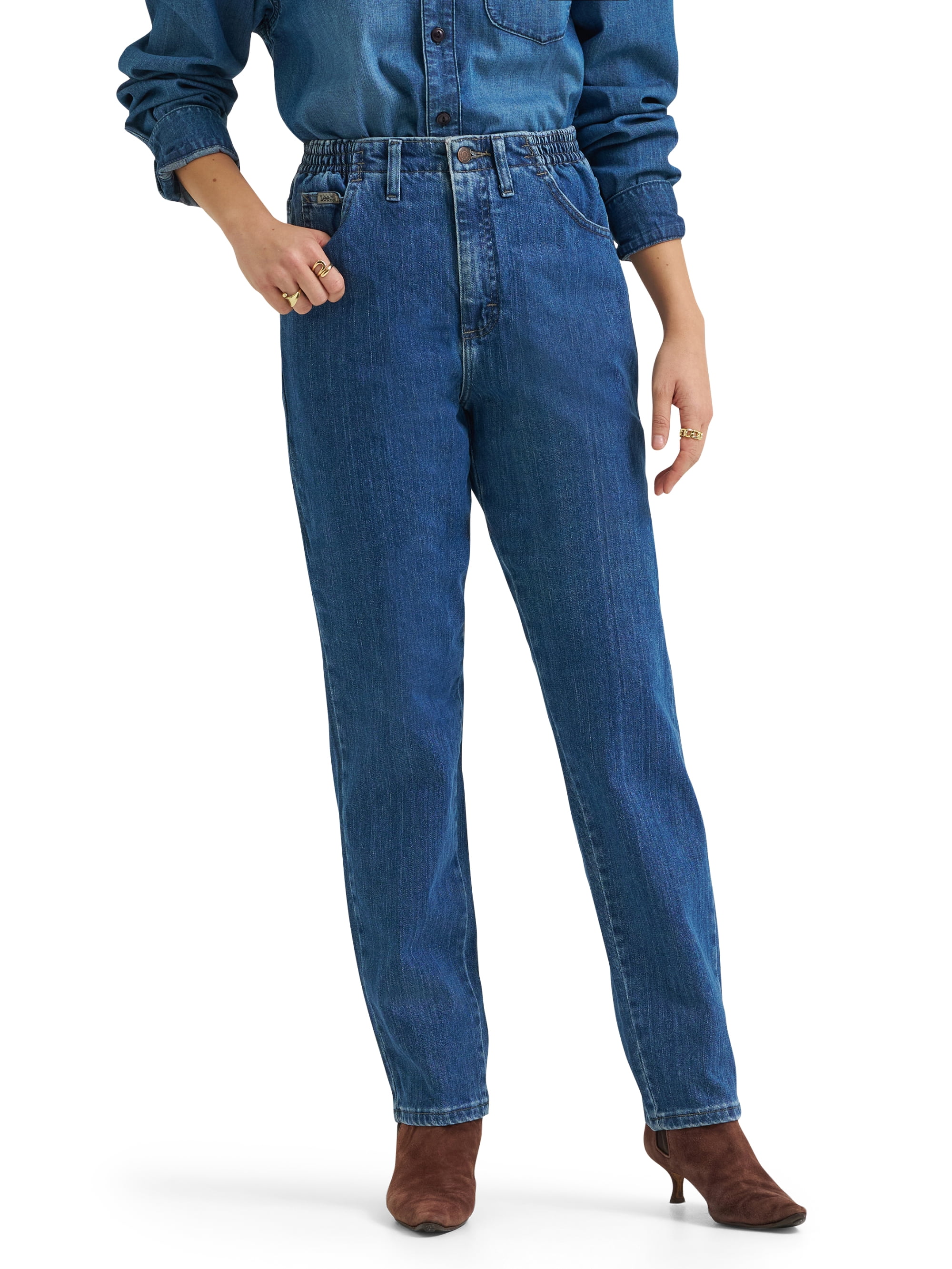 Lee® Women's and Plus Side Elastic Denim Jeans