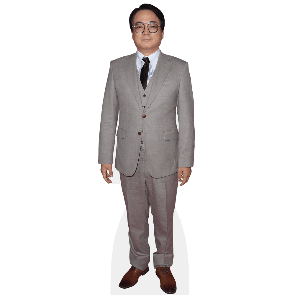 Silhouette Carton Découpé Hyun Bin (costume Gris) - Taille Mini - Neuf