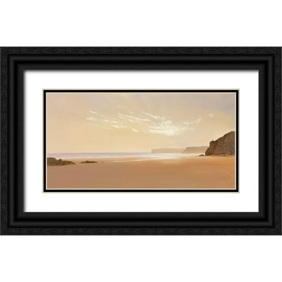 Lee, Spencer 18x11 Black Ornate Wood Framed with Double Matting Museum Art Print Titled - BEYOND THE BREAKERS I