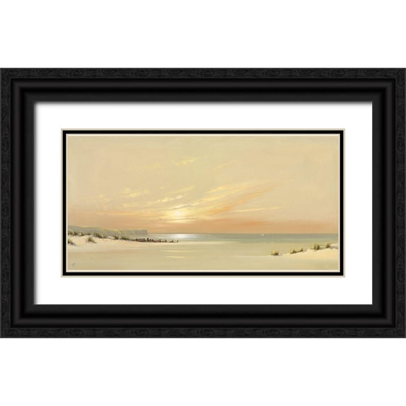Lee, Spencer 18x11 Black Ornate Wood Framed with Double Matting Museum Art Print Titled - DISTANT SHORES II