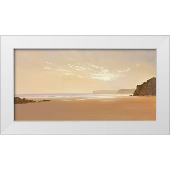 Lee, Spencer 18x11 White Modern Wood Framed Museum Art Print Titled - BEYOND THE BREAKERS I
