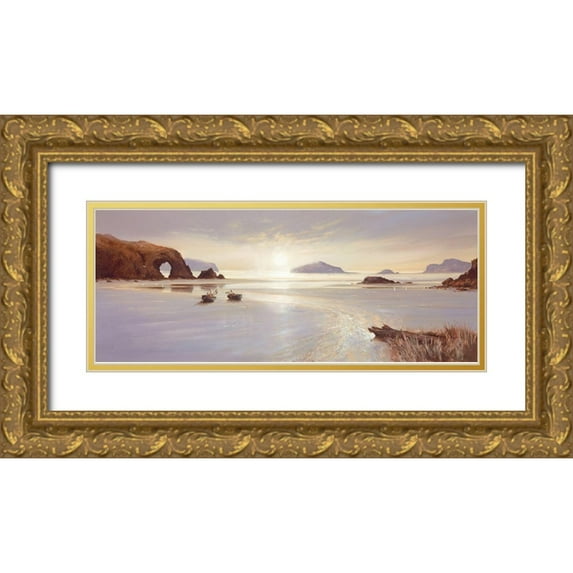 Lee, Spencer 32x15 Gold Ornate Wood Framed with Double Matting Museum Art Print Titled - HOMECOMING I