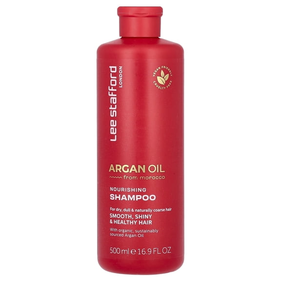 Lee Stafford Argan Oil Nourishing Shampoo, For Dry, Dull & Naturally Coarse Hair, 16.9 fl oz (500 ml)