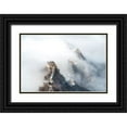 thumbnail image 1 of Lee, Stanley 32x23 Black Ornate Wood Framed with Double Matting Museum Art Print Titled - Cloud Over The Greatwall, 1 of 4