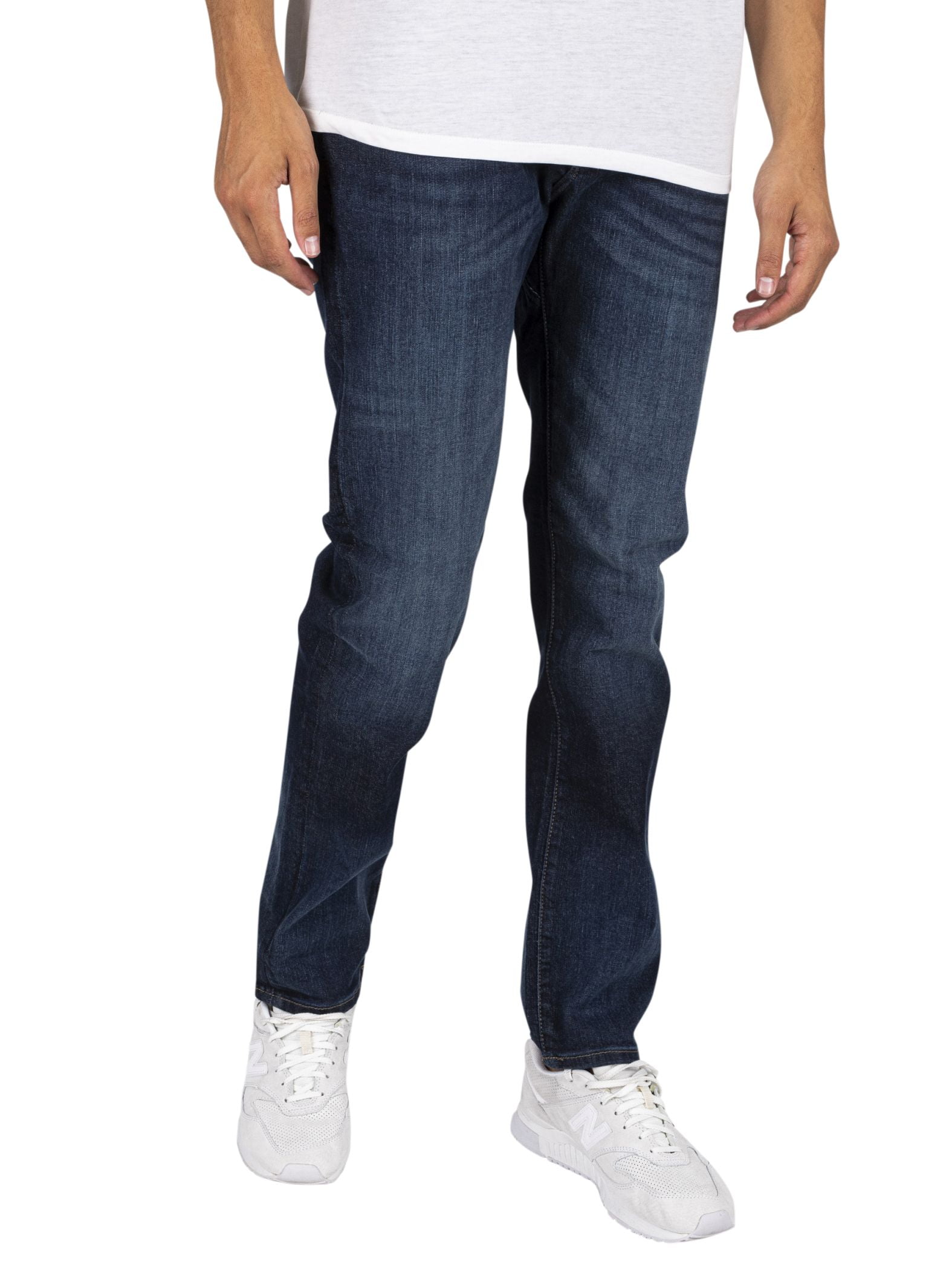 Lee Herren Jeans Flat Front Straight XM, Regular Fit, Straight Leg, NAVY, 34W / 34L