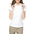 thumbnail image 1 of Lee Uniforms Juniors' Plus Short Sleeve Stretch Pique Polo, 1 of 1