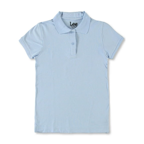 Lee Uniforms "Standard Fit" S/S Pique Polo (Junior Sizes S - 3XL) - blue, xl (Big Girls)