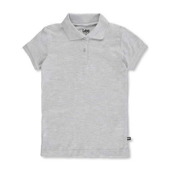 Lee Uniforms "Standard Fit" S/S Pique Polo (Junior Sizes S - 3XL) - gray, 3xl (Big Girls)