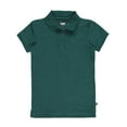 thumbnail image 1 of Lee Uniforms "Standard Fit" S/S Pique Polo (Junior Sizes S - 3XL) - hunter green, l (Big Girls), 1 of 1