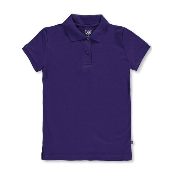 Lee Uniforms "Standard Fit" S/S Pique Polo (Junior Sizes S - 3XL) - purple, xl (Big Girls)