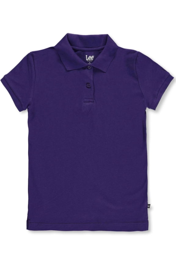 Uniforms "Standard Fit" S/S Pique Polo (Junior Sizes S - 3XL) - purple, xl (Big Girls)