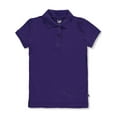 thumbnail image 1 of Lee Uniforms "Standard Fit" S/S Pique Polo (Junior Sizes S - 3Xl) - Purple, L (Big Girls), 1 of 2