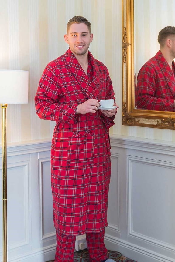 Lee Valley, Ireland - Men's Flannel Robe