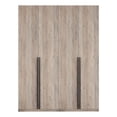 thumbnail image 1 of Lee Wardrobe Closet 2.0 from Engineered Wood in Rustic Gray - Set of 2, 1 of 17
