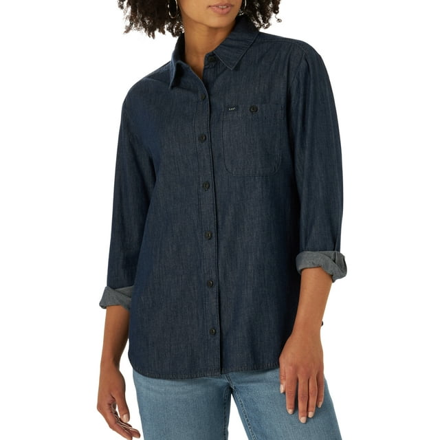 Lee Women's All Purpose Denim Long Sleeve Shirt