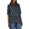 thumbnail image 1 of Lee Women's All Purpose Short Sleeve Ruffle Neck Top, 1 of 5