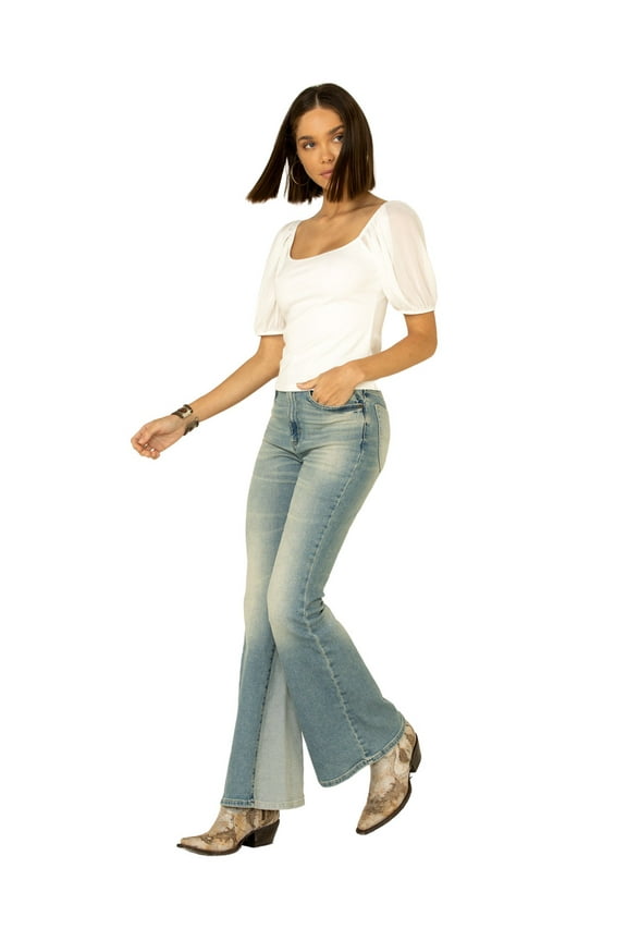 Women's Betty Panel Flare Jeans - 3527120 26W x 34L