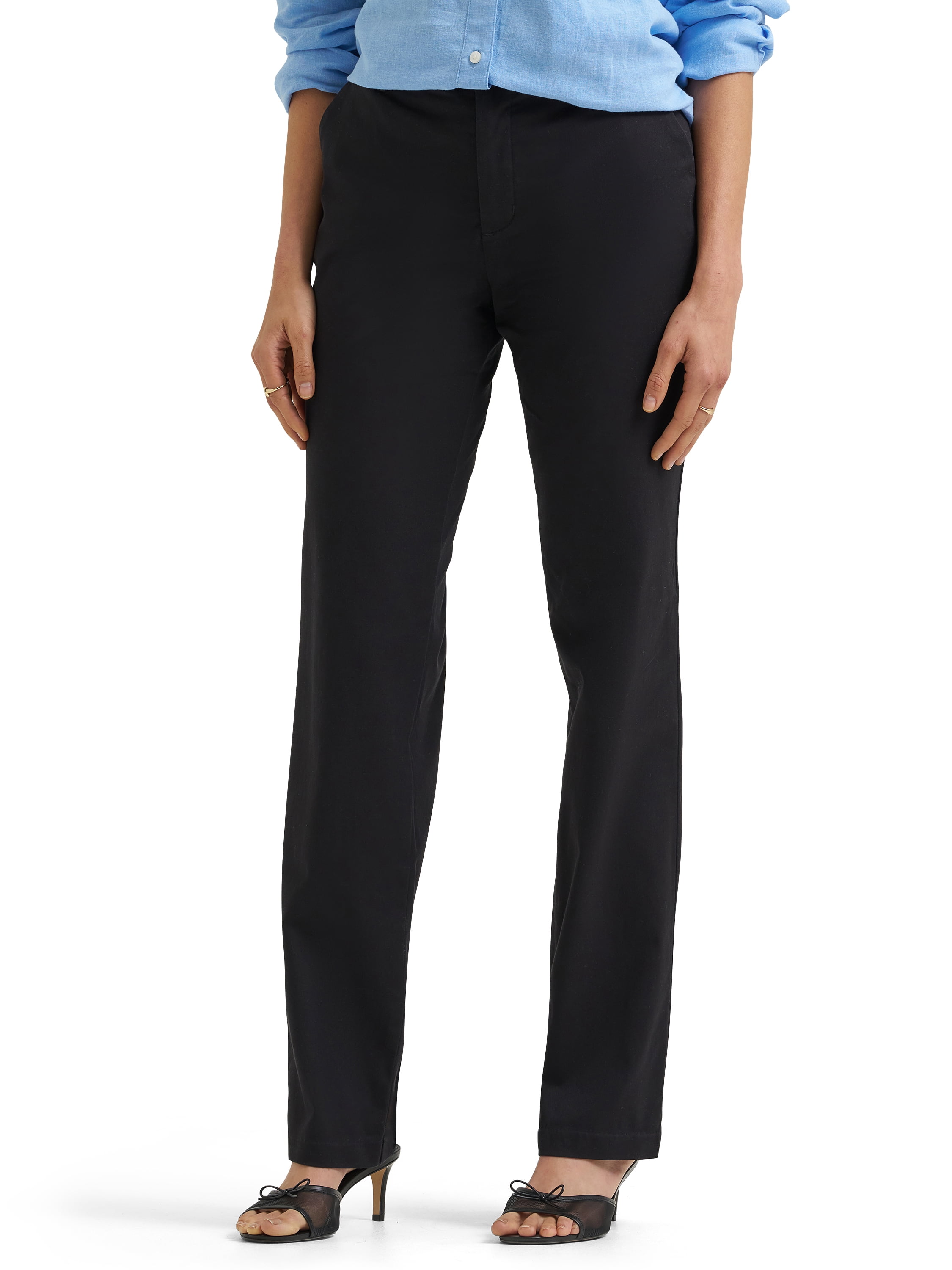 Lee® Women's Comfort Waist Woven Straight Leg Pants