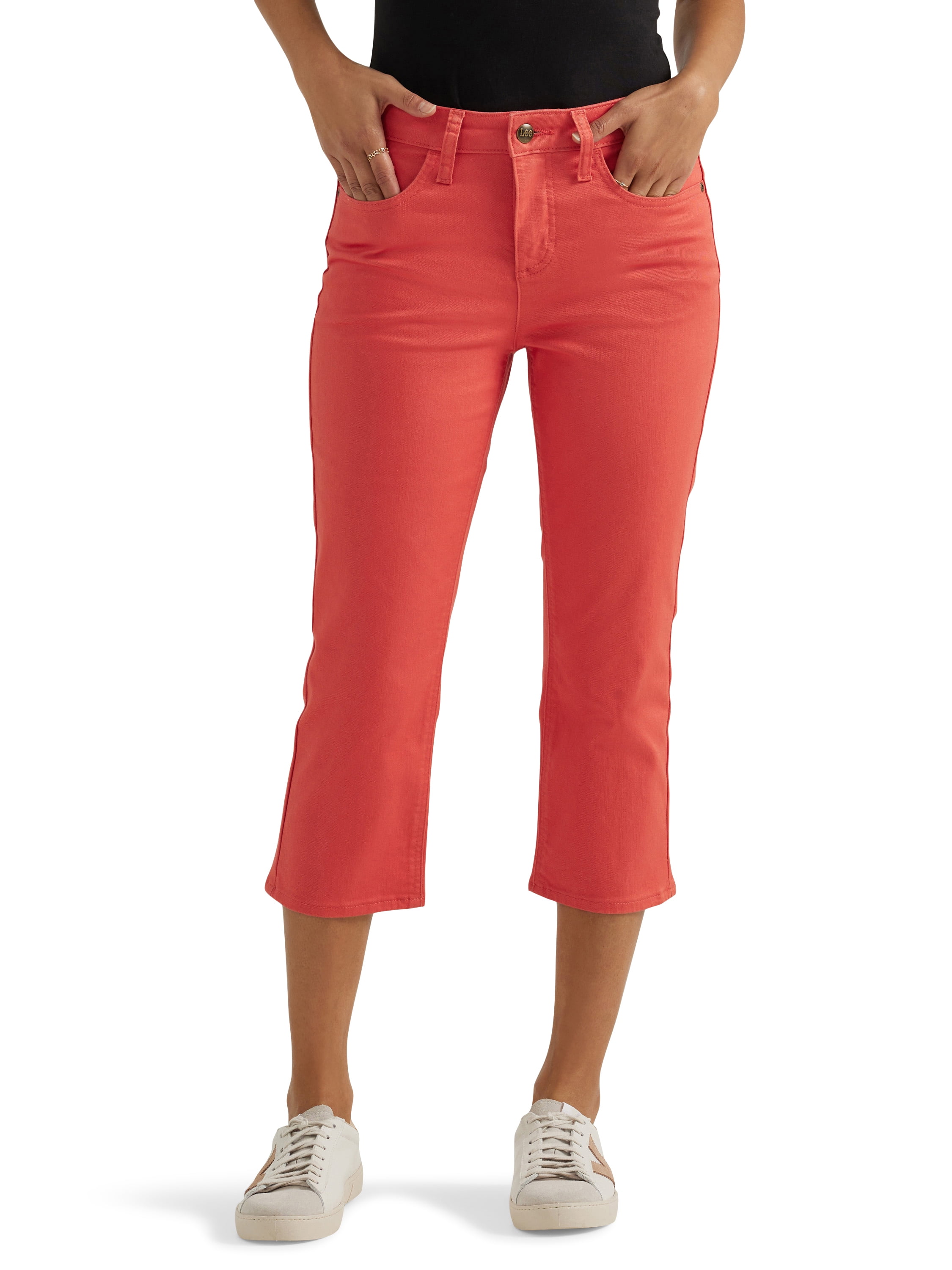 Alfred Dunner Women's Well Red Proportioned Short Denim Pants