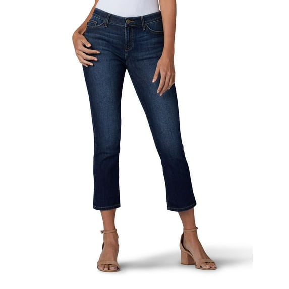 Lee Women's Flex Motion Regular Fit Denim Capri - Bewitched, Bewitched, 6