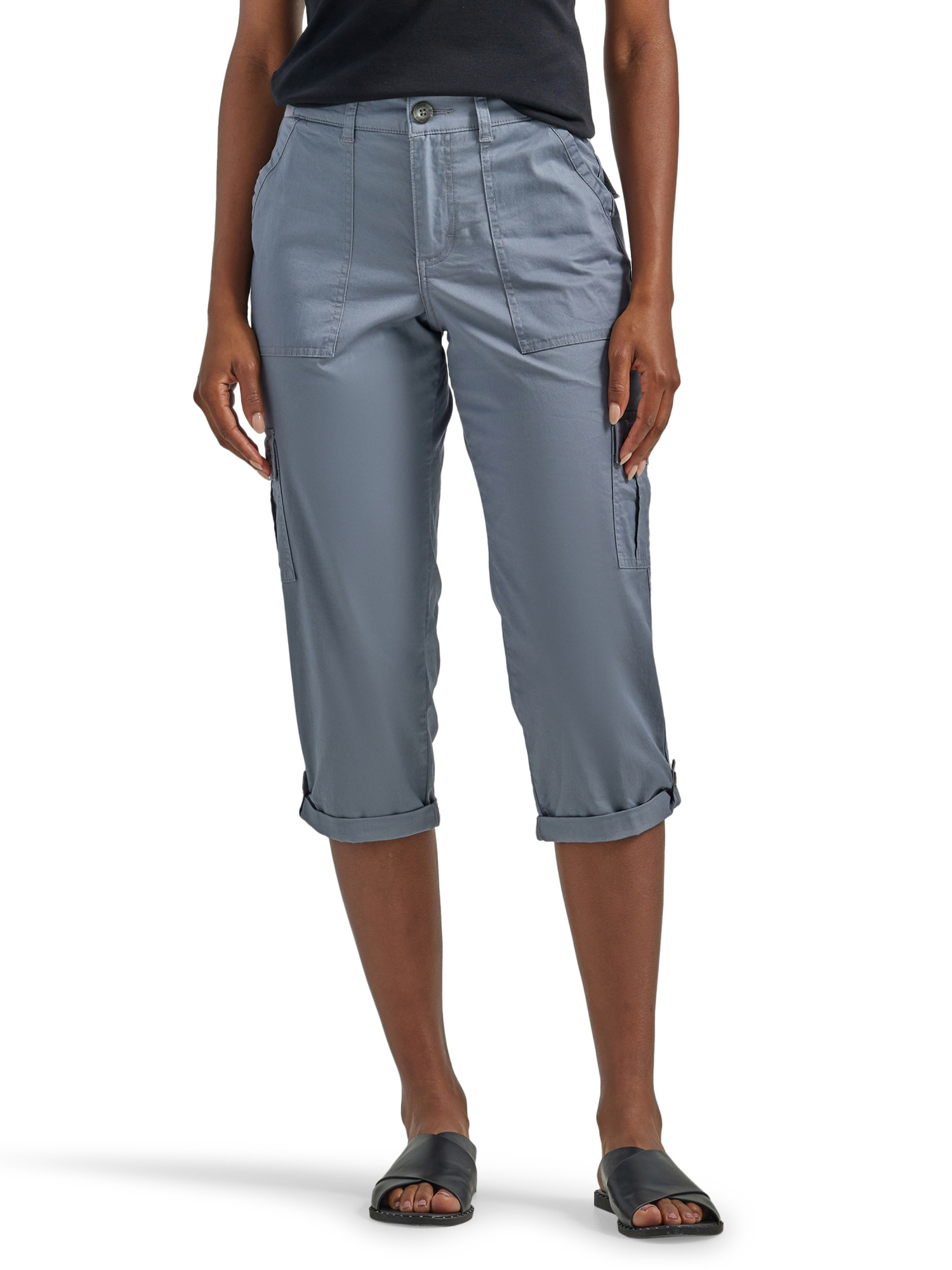 Lee Women's Flex to Go Mid Rise Capri Pants - Walmart.com