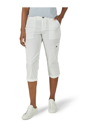Women With Control White Stretch Knit Shaping Capris Plus Size 3X ~ New