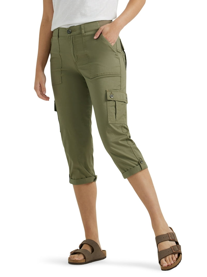 Cargo Pants Kohls Cotton Capris Lee Women's Flex To Go Mid Rise