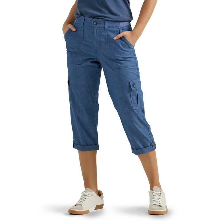 Lee Women s Flex to Go Mid Rise Capri Pants Walmart