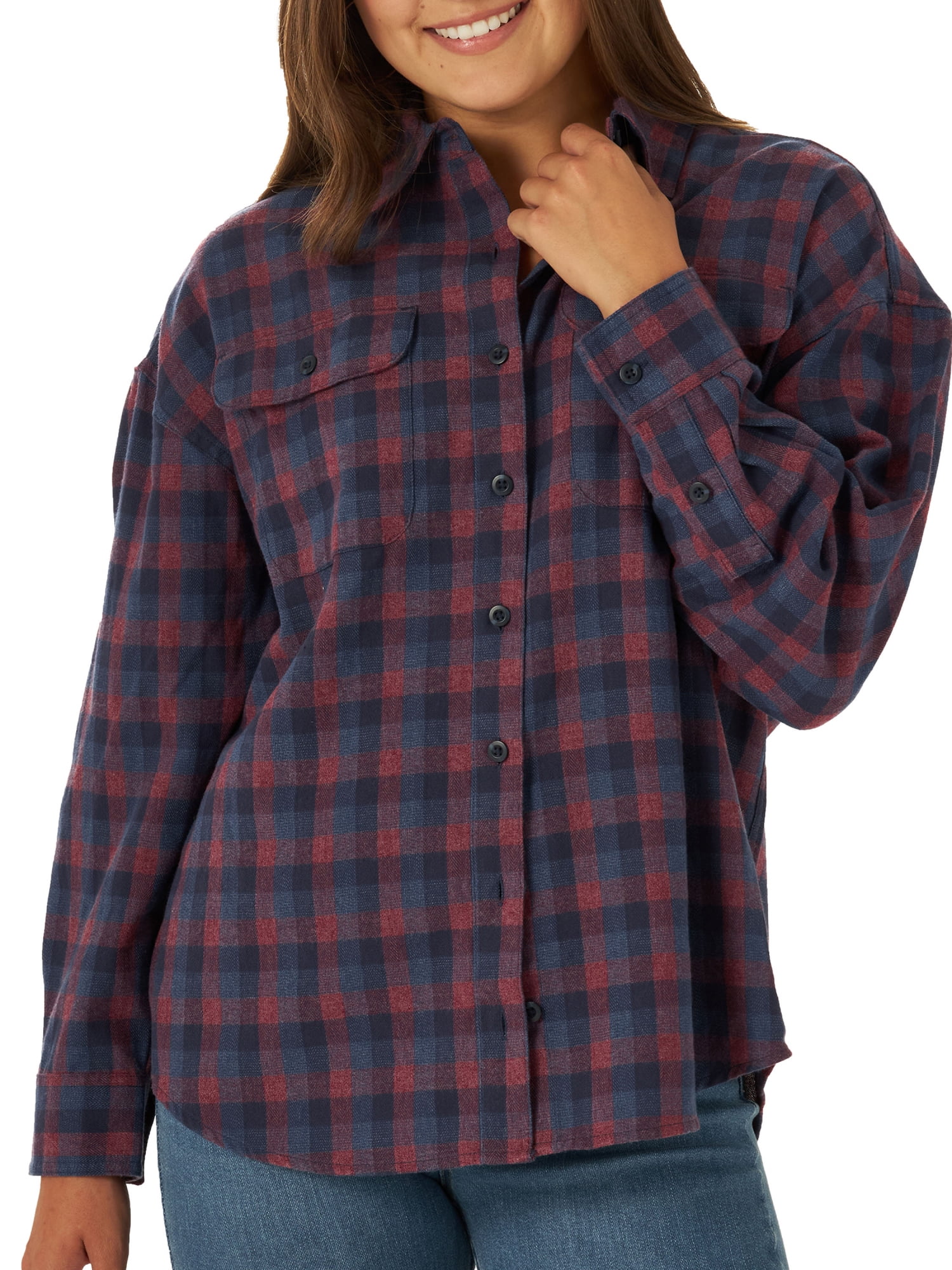Lee Women's Frontier Button Down Pocket Front Shirt