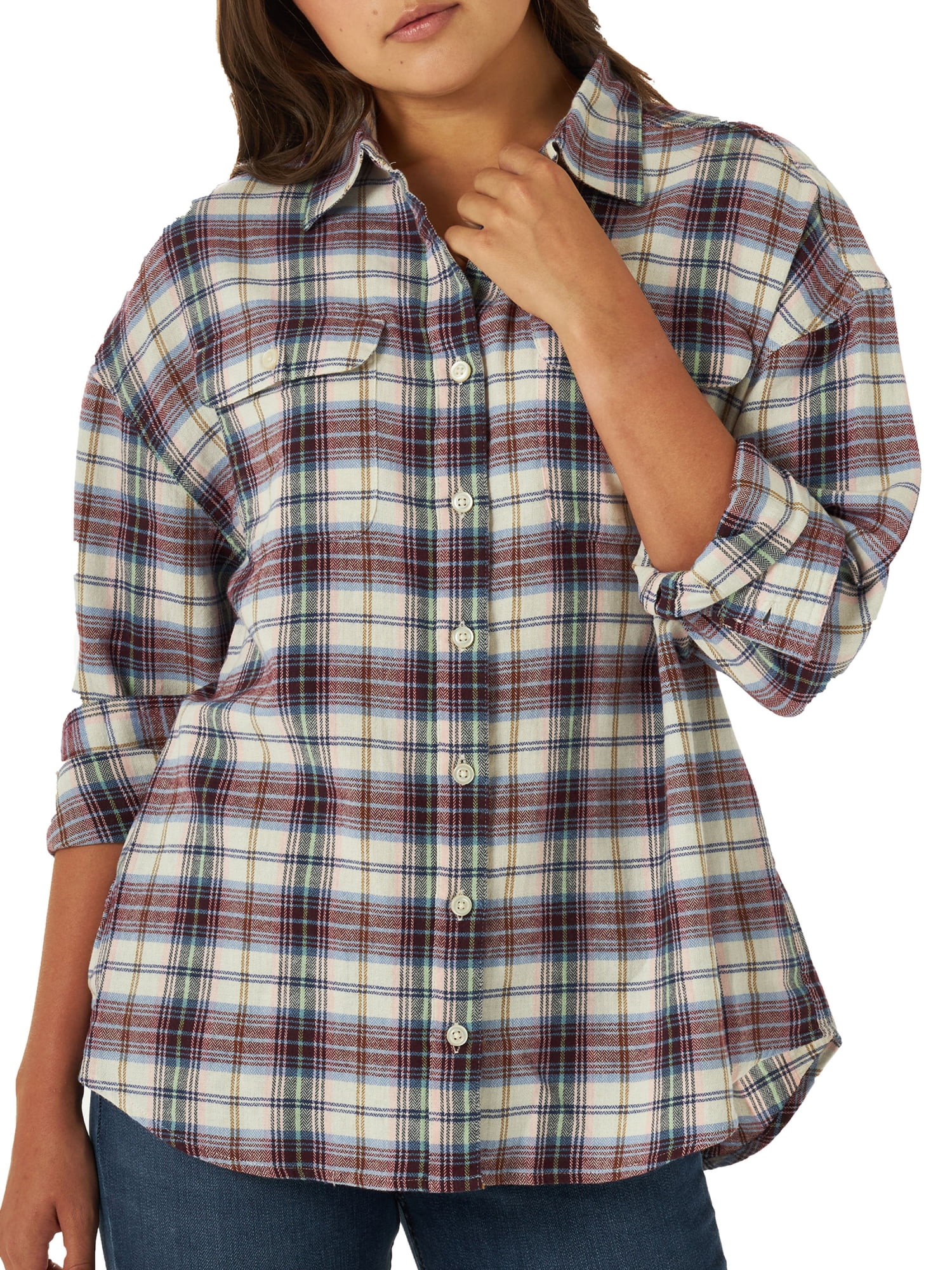 Lee Women's Frontier Button Down Pocket Front Shirt