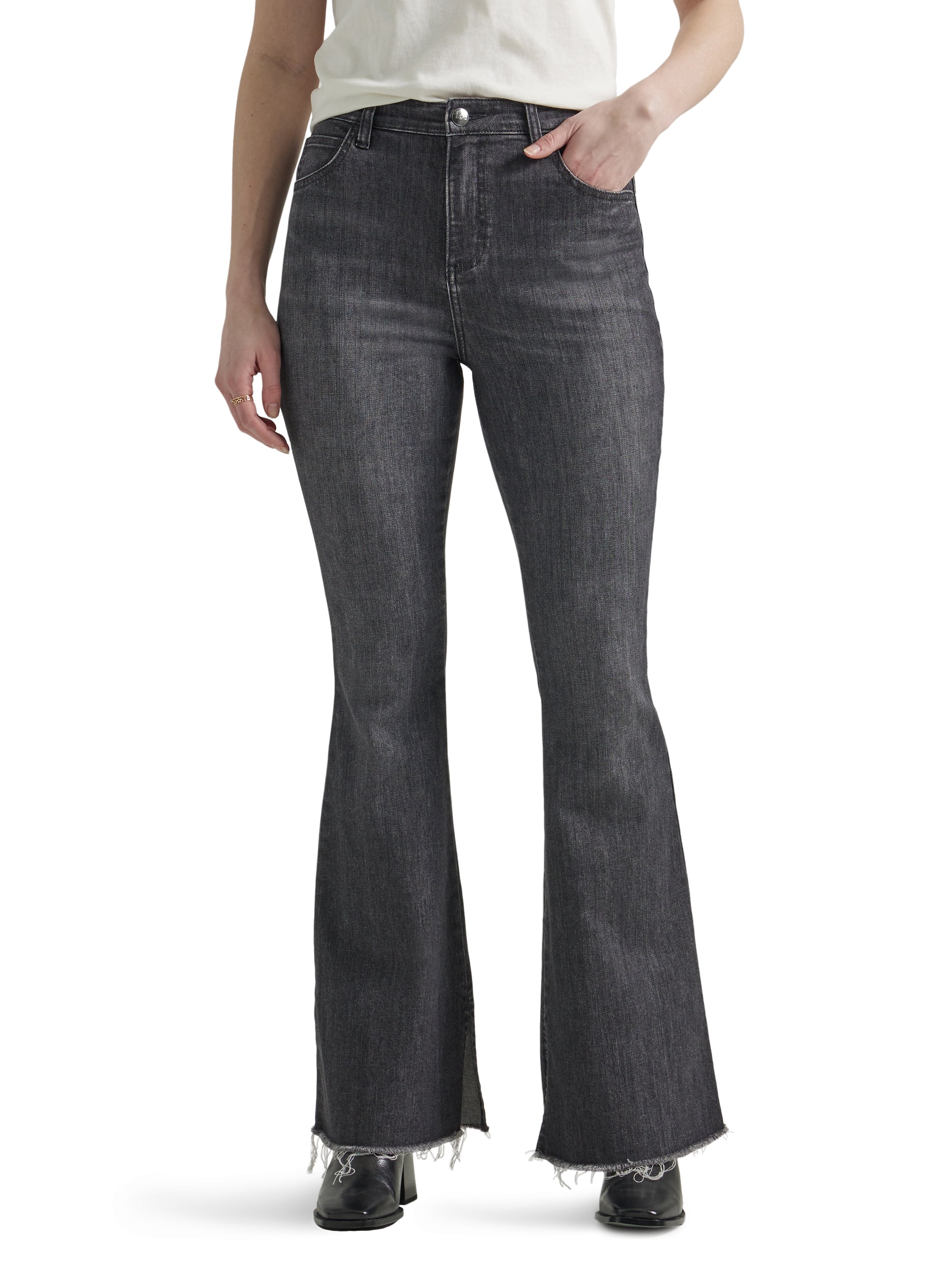 Lee® Women's Heritage High Rise Flare Jean with Raw Hem