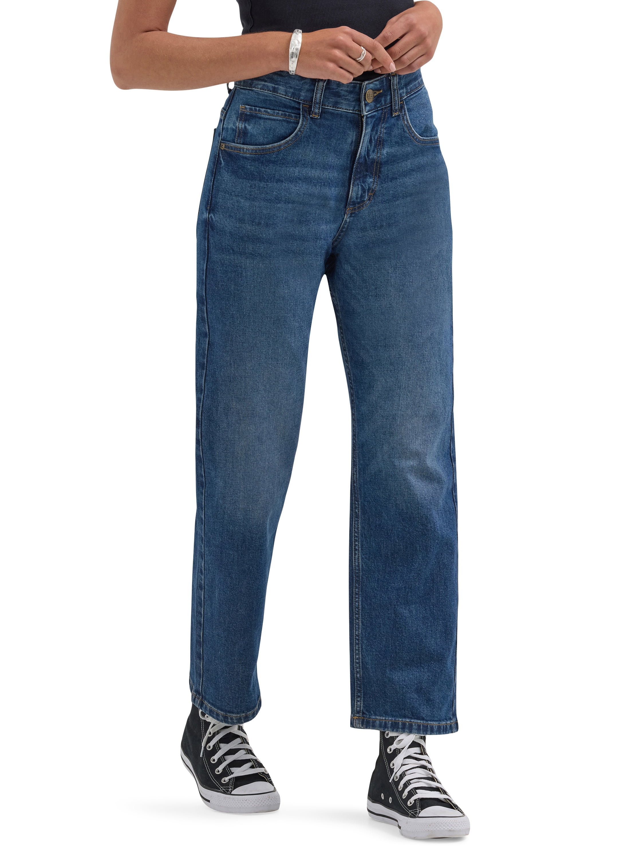 パンツ Straight Heritage Denim Pants Lee® Women's Heritage Mid Rise Classic Straight Jean - Walmart.com