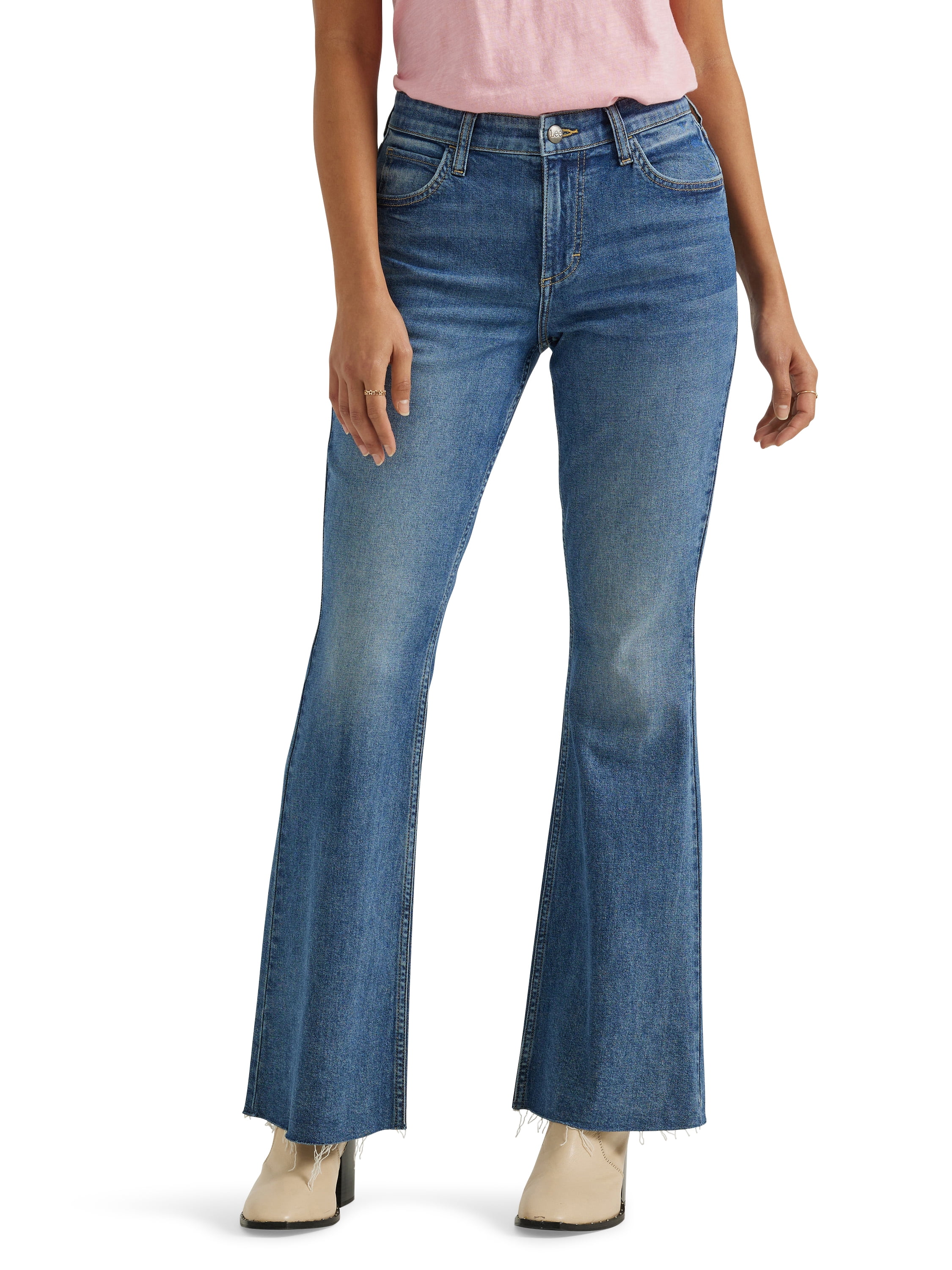 Sofia Jeans Women's Melissa Flare Pull On High Rise Jeans, 33.5