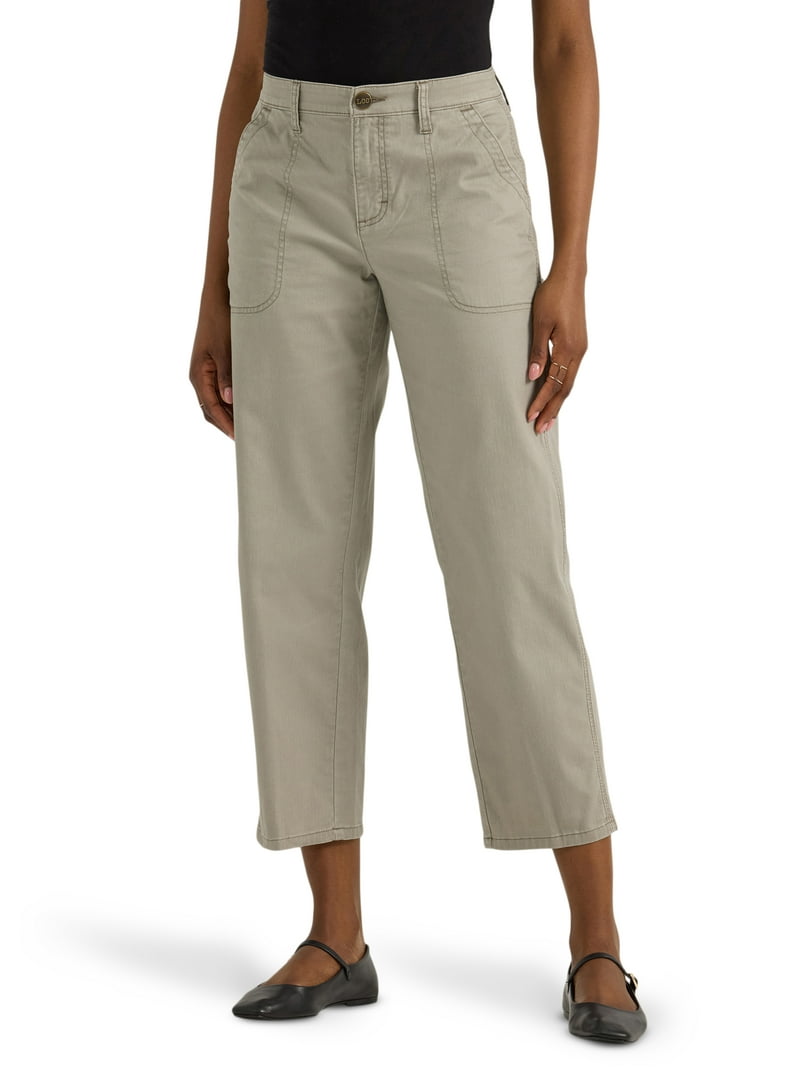 Lee Women's Heritage Slim Straight Carpenter Crop Pants with