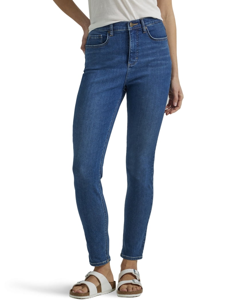 Lee Women's High Rise Skinny Jean - Slim Fit Denim With Stretch, 10.5" Rise, 29" Inseam