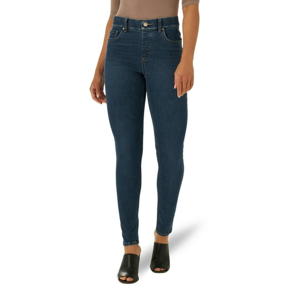Lee Women's High Rise Slim Fit Sculpting Pull On Skinny Jeans