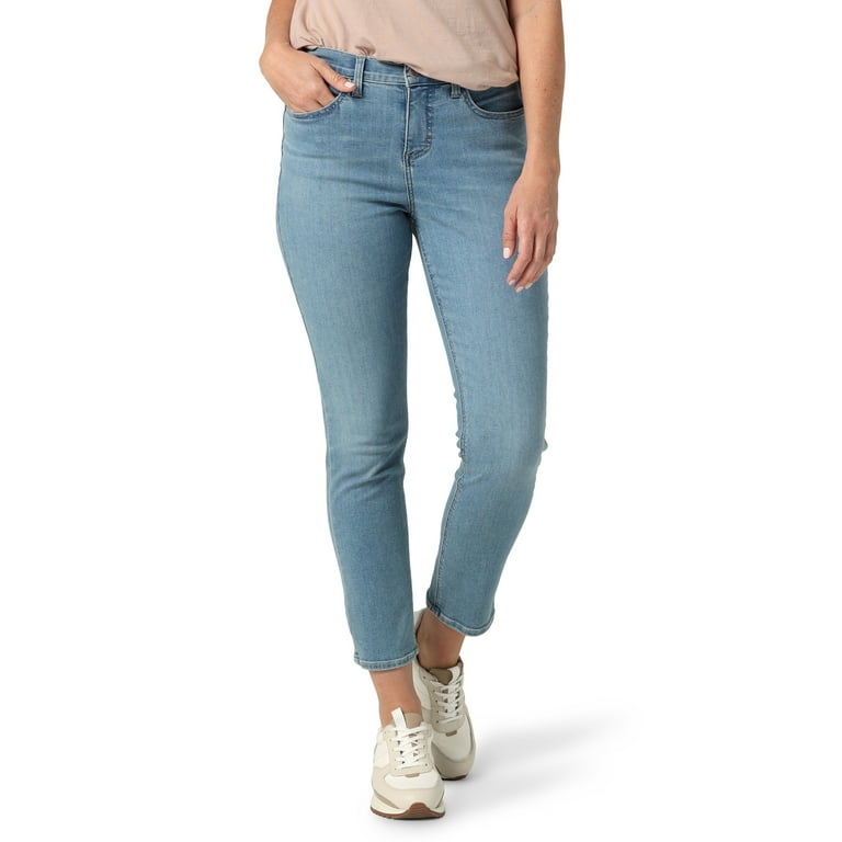 Lee Women s High Rise Slim Straight Jean Walmart