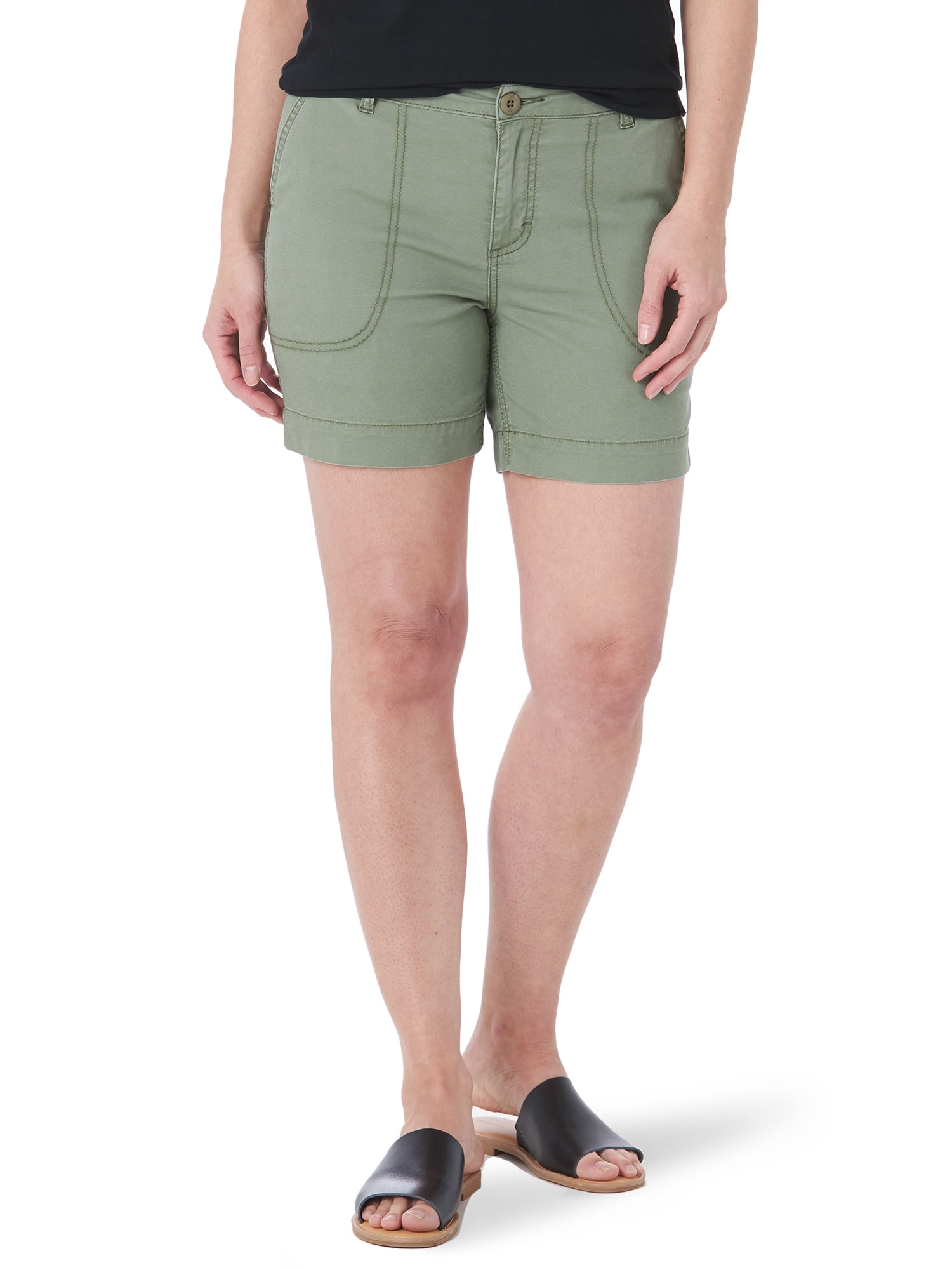 Lee Women's High Rise Stretch Canvas Short