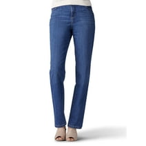 Entyinea Jeans for Women Instantly Slims Classic Relaxed Fit Straight ...