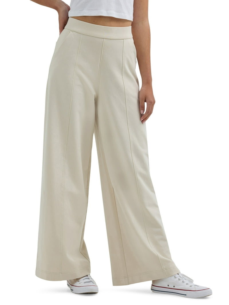 Lee Women's High Rise Wide Leg Pull-On Pant, Cotton Blend