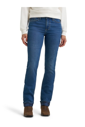 Jeans Lee Relaxed Fit Stretch Denim Bleu - Taille Femme 12 US (Medium), Occasion Bon état