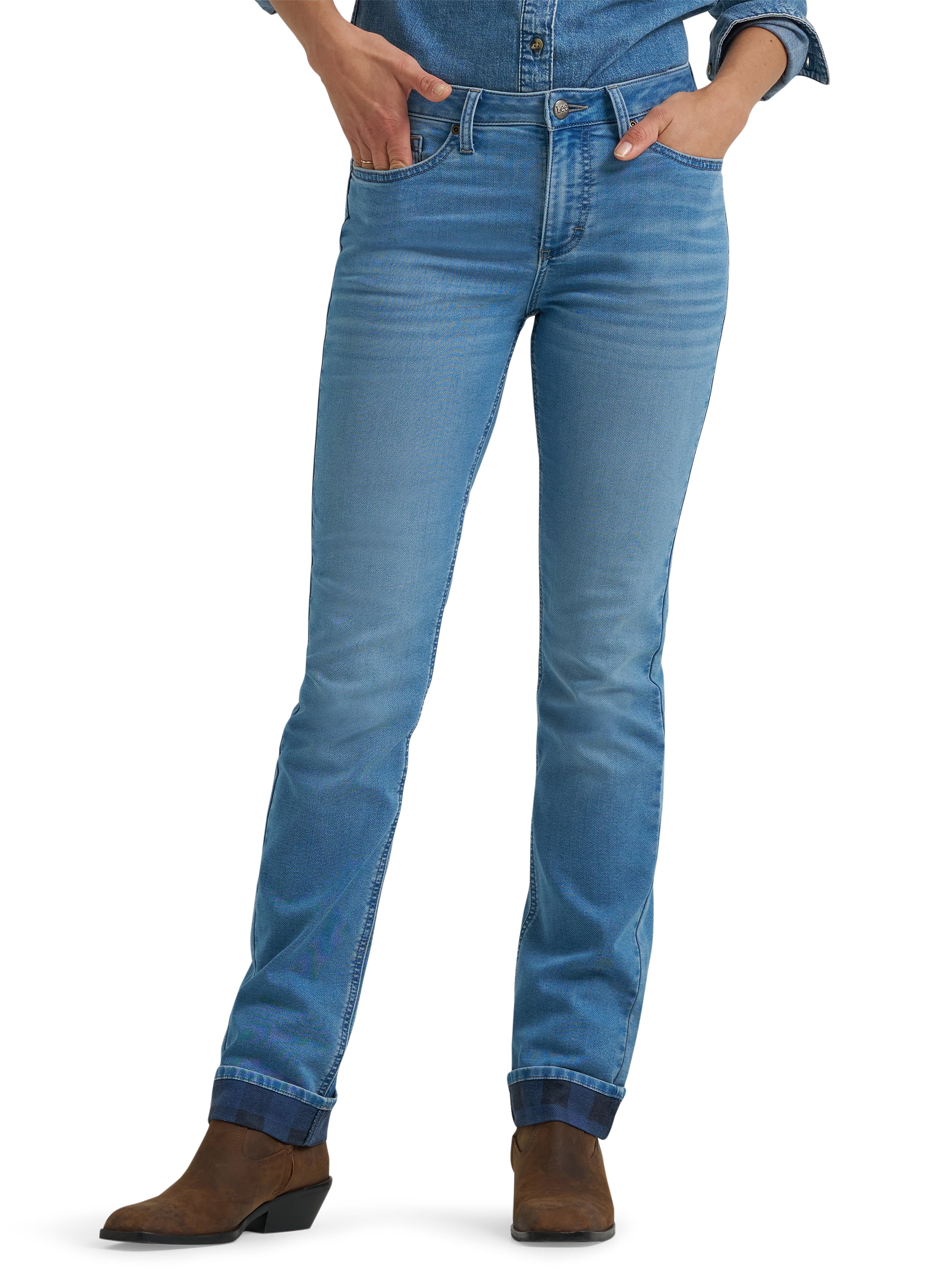 Lee® Women's Legendary Lined Straight Leg Denim Jeans