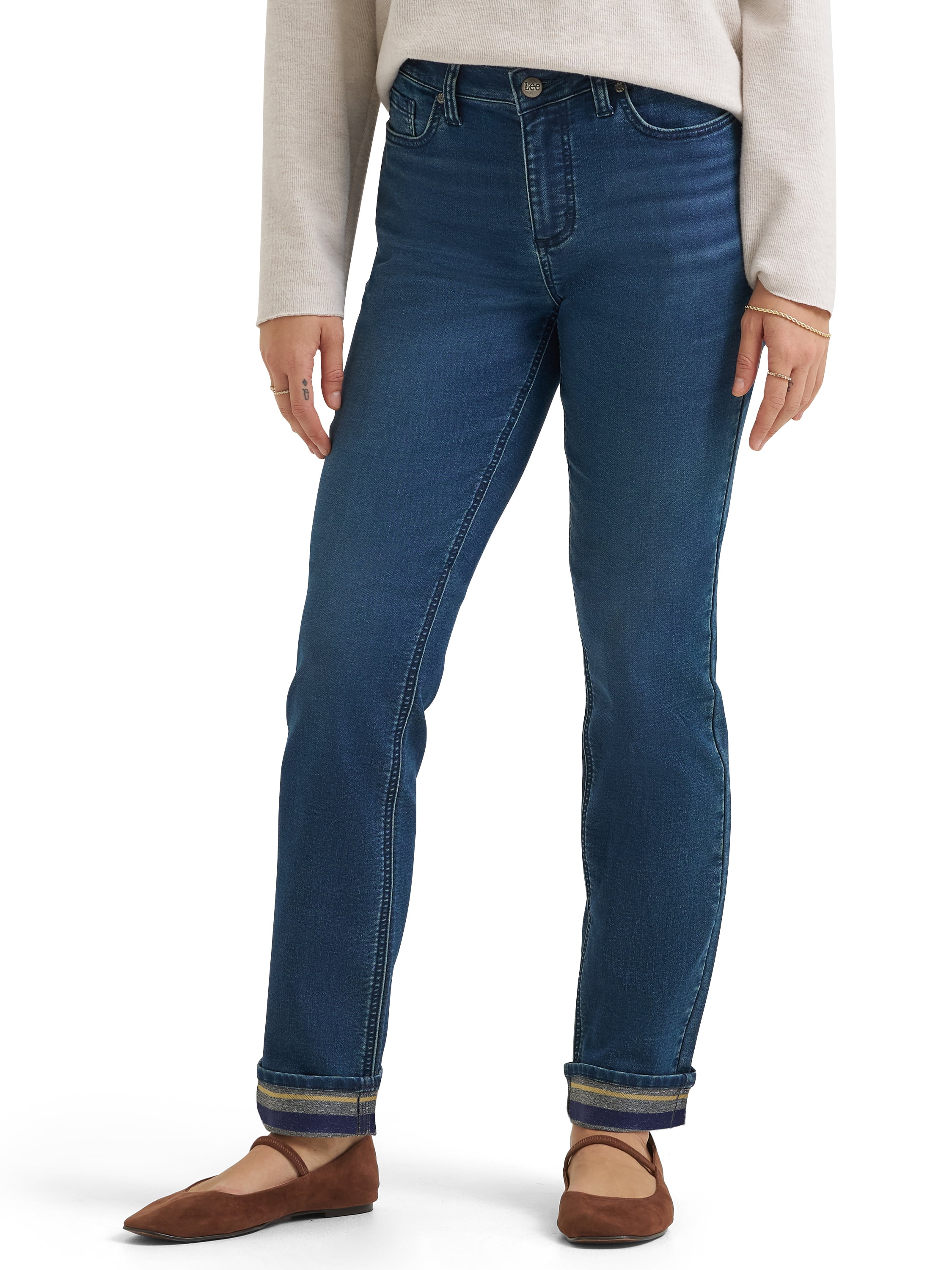 Lee® Women's Legendary Lined Straight Leg Denim Jeans