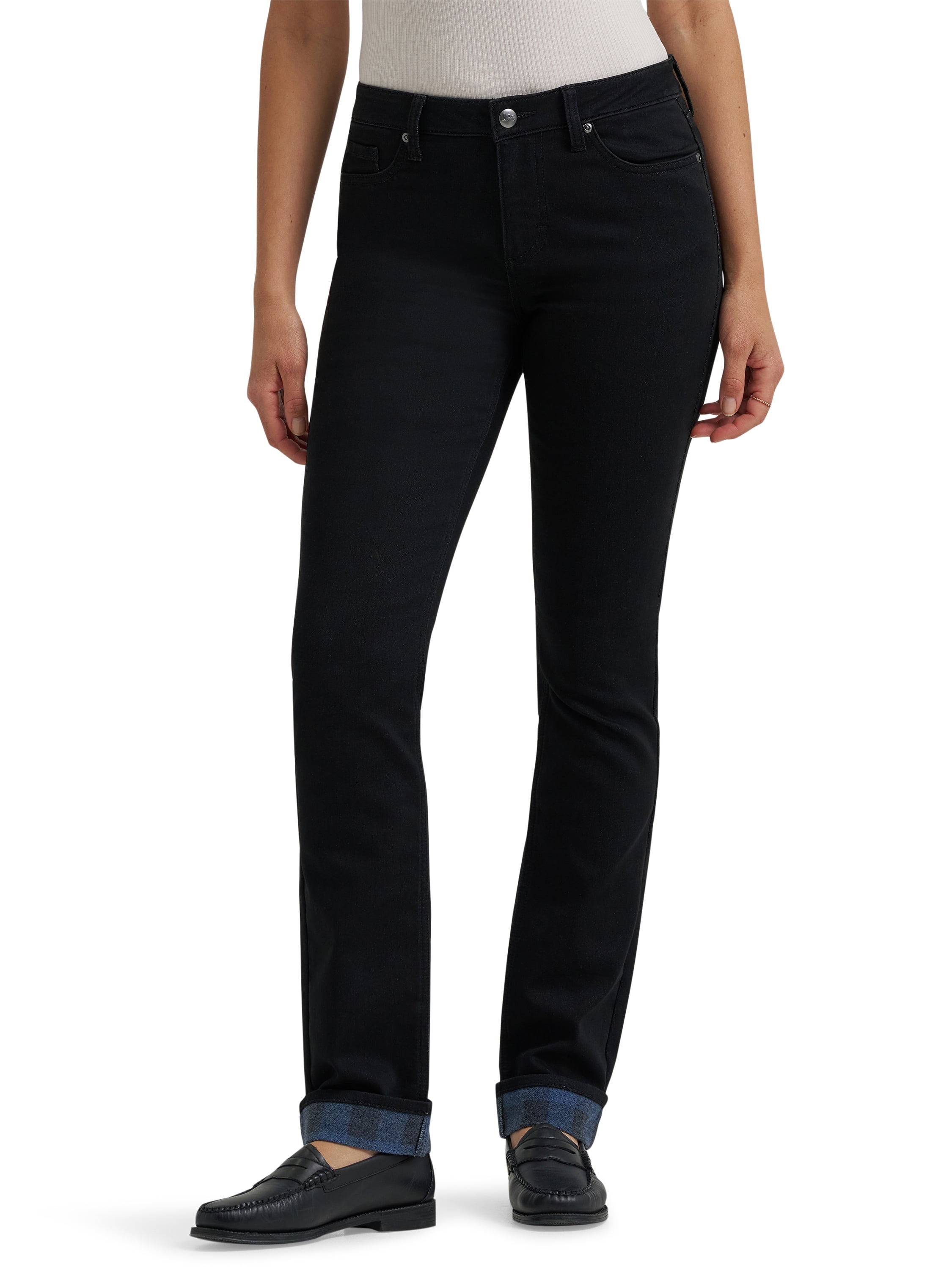 Lee® Women's Legendary Lined Straight Leg Denim Jeans - Walmart.com