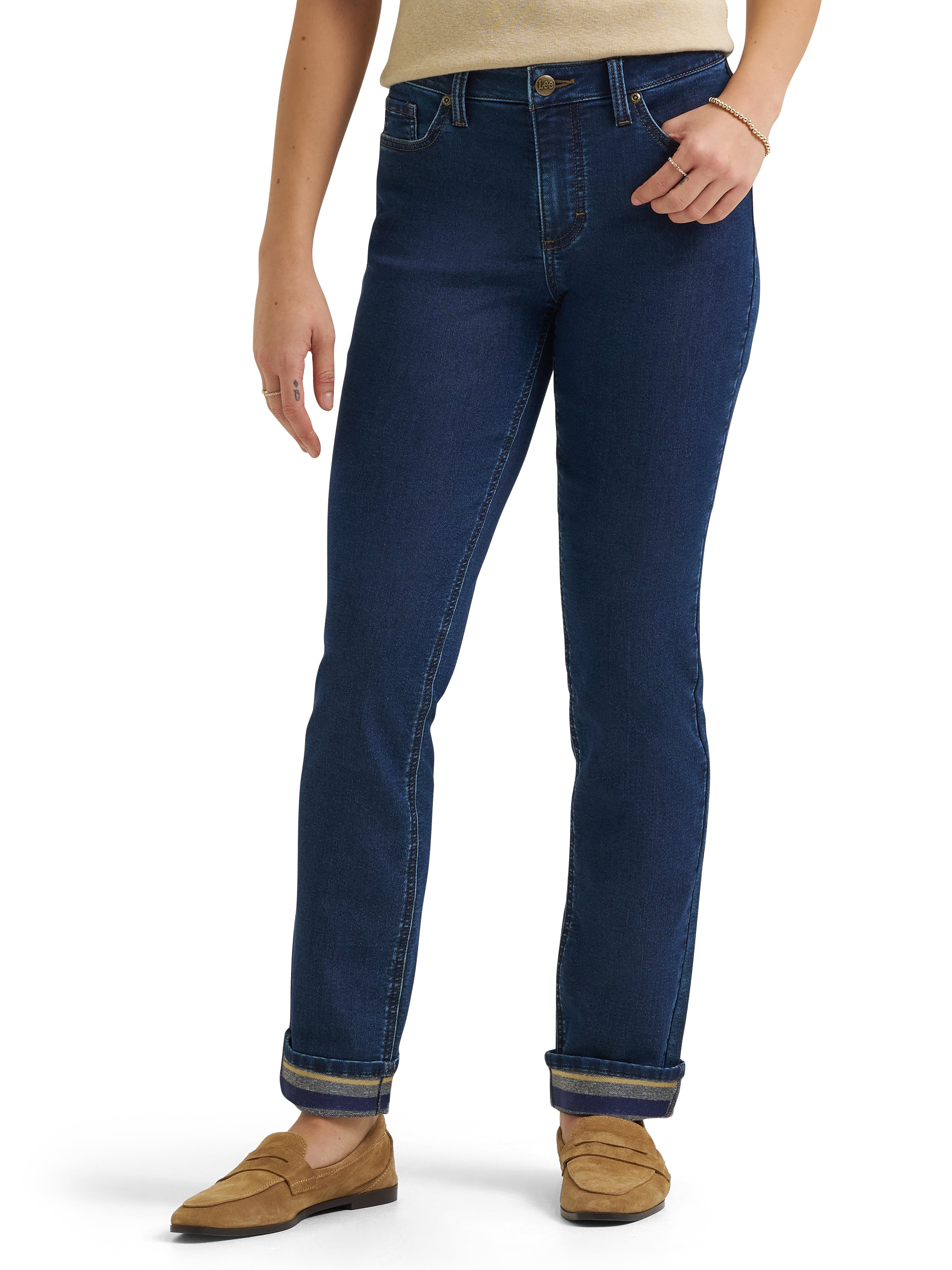 Lee® Women's Legendary Lined Straight Leg Denim Jeans