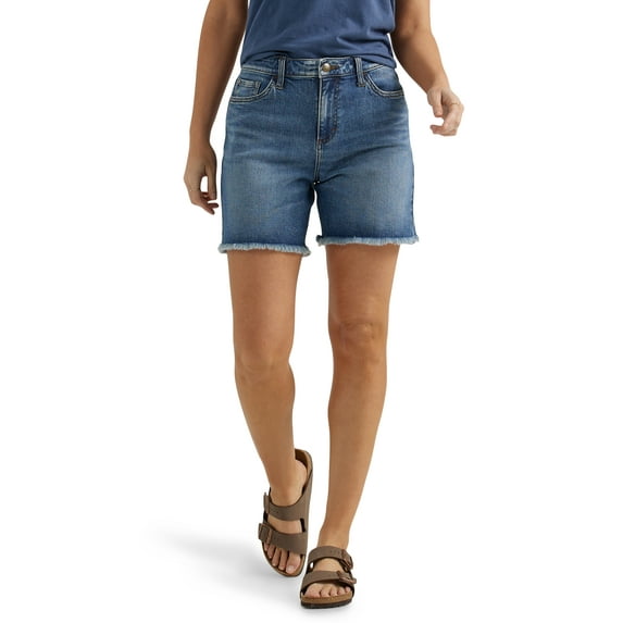 Lee® Women's Legendary Mid Rise Cut-Off Short with Raw Hem