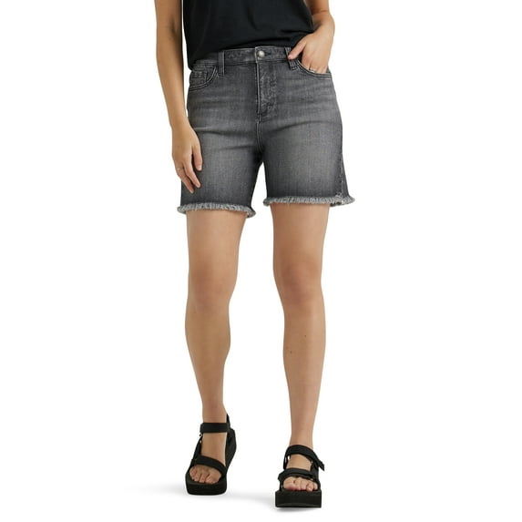 Lee® Women's Legendary Mid Rise Cut-Off Short with Raw Hem
