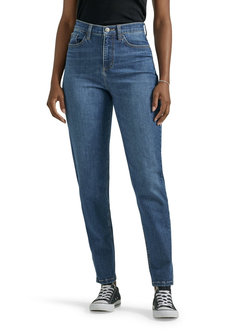Lee Women's High Rise Stretch Mom Jeans - Authentic Fit
