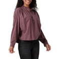 thumbnail image 1 of Lee® Women's Long Sleeve Boxy Ruffle Popover Shirt, 1 of 5